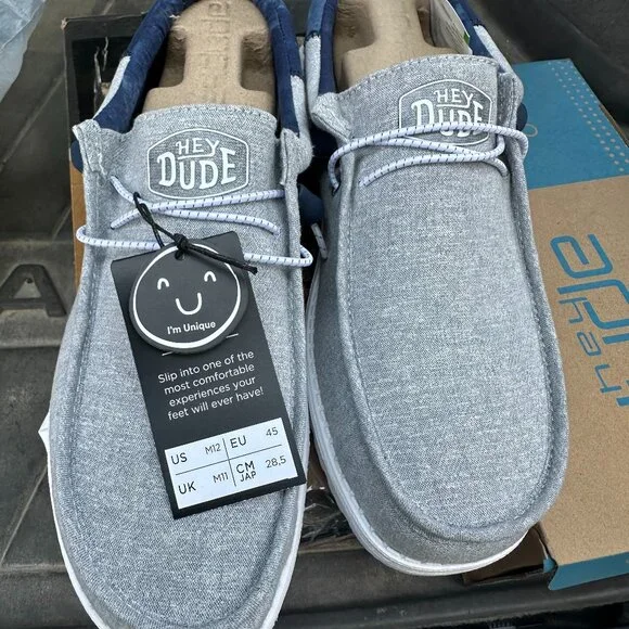 HEY DUDE WALLY FUNK TIE DYE INDIGO 12 - Picture 1 of 5